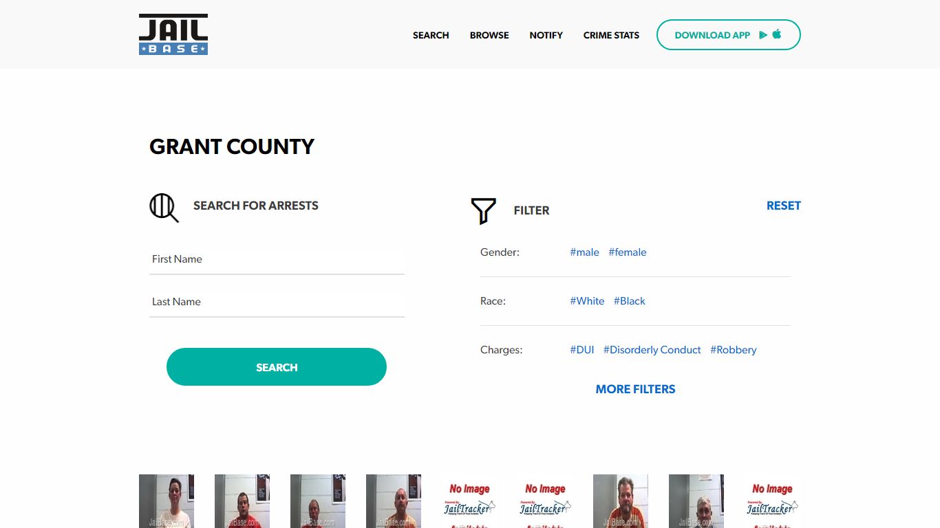 Grant County Jail Inmate Search and Mugshots | JailBase
